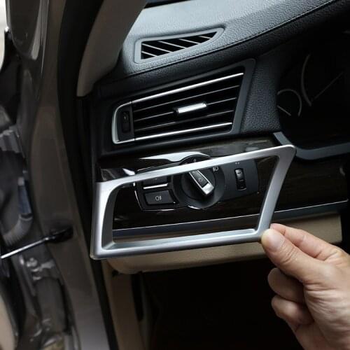 For BMW 7 Series F01 F02 2009-14 Car Styling ABS Car Conditioning Both Side Air Outlet Frame Decorative Stickers Car Accessories