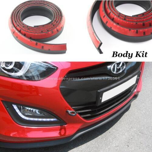 For Hyundai Creta i40 i45 Moinca Solaris Sonata Car Body Front Side Back Bumper Spoilers Lip Body Chassis Side Protection