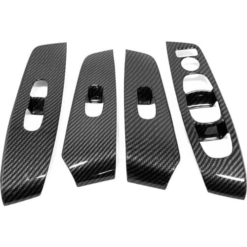 For LHD Nissan Sentra 2020 2021 ABS Window Control Panel Glass Lift Switch Cover Trim Protector Sticker Car Styling Accessories