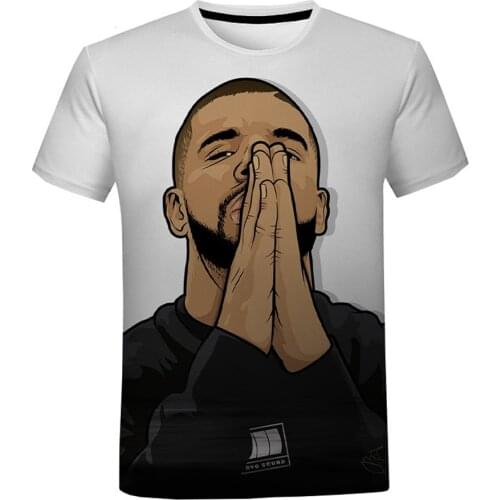 Singer Drake Printed 3D T-Shirt Men Women Summer Fashion Tshirt Boys Girl Fans Clothing Teens Cool Birthday Party Gift Tees Tops