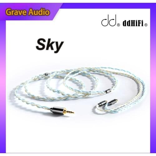 DD ddHiFi BC120B Sky Earphone Cable 2.5/3.5/4.4mm Plug with MMCX/0.78 2Pins Connector HiFi Upgrade Headphone Cable
