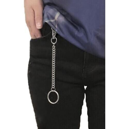 Cool Trousers Wallet Key Chain Motorcyle Jean Gothic Rock Keychain Mens metal waist hanging pants chain Clothing accessories