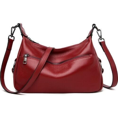 RanHuang New Arrive 2021 Fashion Womens Shoulder Bags High Quality Genuine Leather Handbags Cow Leather Messenger Bags A1843