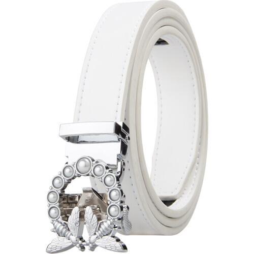 New Fashion Womens Belts Genuine Leather Designer High Quality Belt Women Luxury Straps for Women Diamond Automatic Buckle Belt