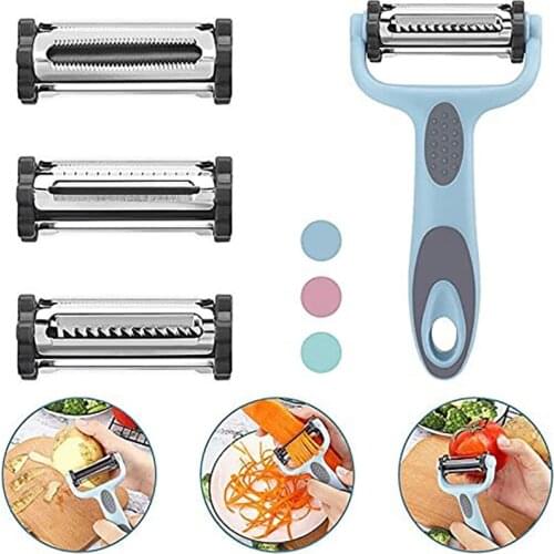 Vegetable Peeler Potato Carrot Stainless Steel Fruit Cutter Slicer Swivel Peelers Multifunction Kitchen Tools Accessories