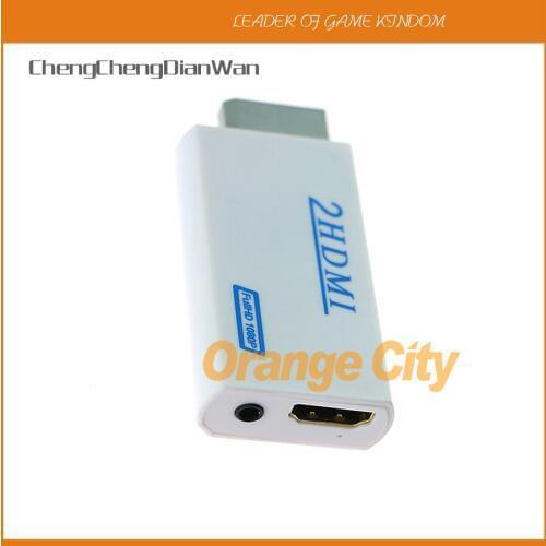 Hot Sale Support 720P 1080P Original For Wii to HDMI-compatible Adapter Converter 3.5mm Audio For HDTV Wii2HDMI 5pcs/lot