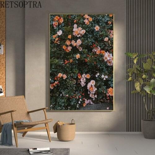 Modern Canvas Painting Home Decor Gallery Flower White Rose Wall Art Posters Print Nordic Pictures for Living Room Interior