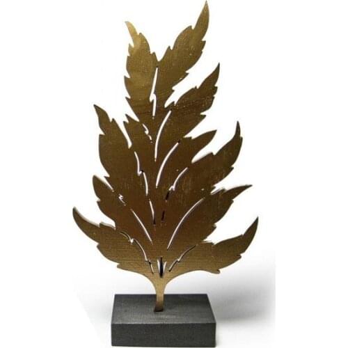 Modern Floor Standing Decorative Gold Foil Leaf trinket baratija حلية орнаментальный