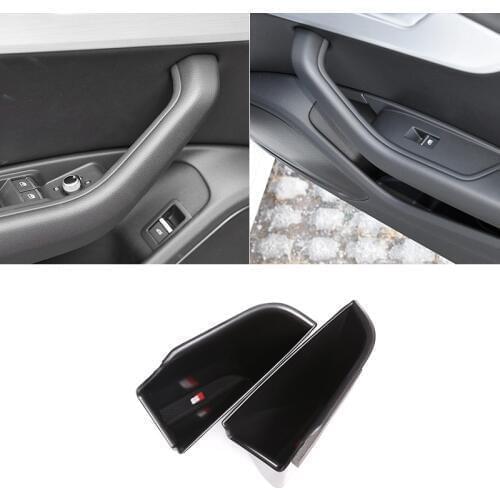 Car Door Handle Storage Bag Automobile Organizer Box Phone Holder For Audi A4L Q5 2018 Car Accessories