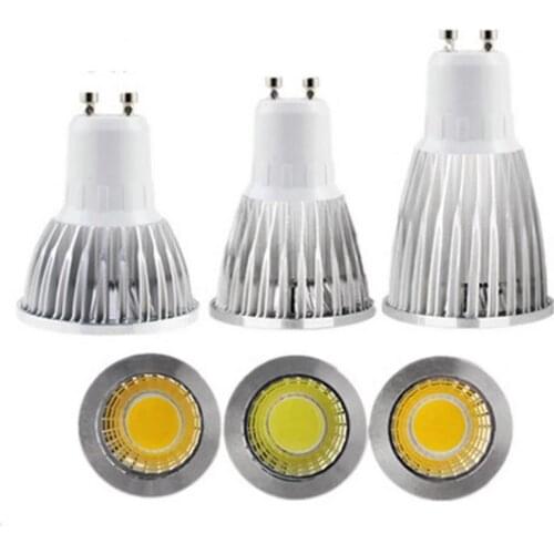 Super Bright GU10 LED Bulb 3W 5W 7W LED lamp light GU10 COB Dimmable GU 10 led Spotlight Warm/Cold White Free shipping