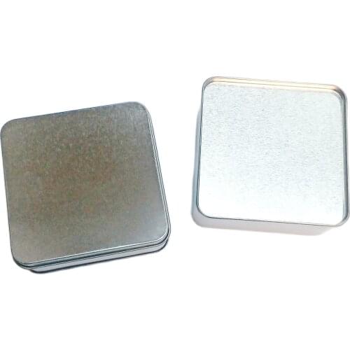 12 PCS 9x9x4cm Tin Boxes Plain storage box Kids Girls keep Home Craft Mini items Toys bead container holder Gift Kitchen Bin