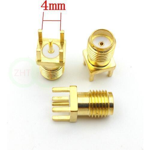 1000pcs copper SMA female jack Panel Mount PCB Solder Connector