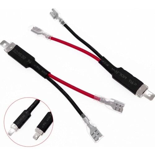 2 Pcs Has Two Stitches Headlight Connector Socket Plug Single Conversion Wiring Connector Cable Holder Adapter For H1 HID Bulbs