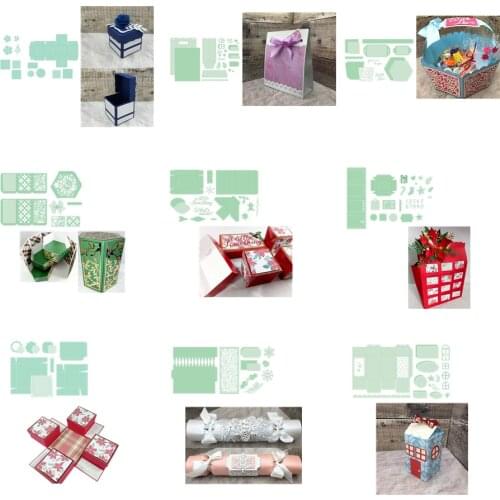 Large 3D Foldable Exquisite Gift Box Graceful Flower Metal Cutting Dies New 2019 For DIY Scrapbooking Paper Cards Embossing Dies