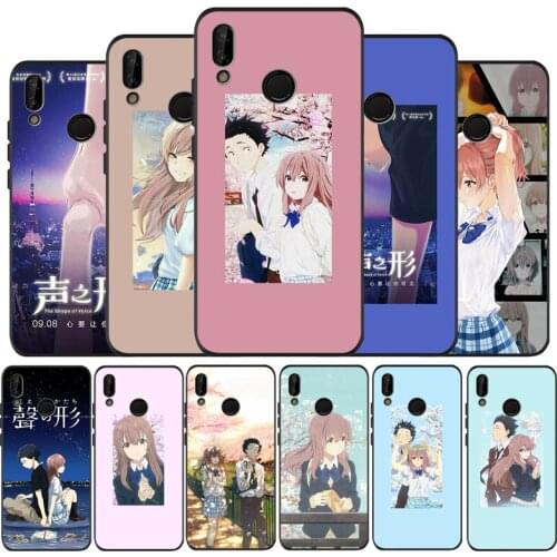 Silent Voice black Phone Case for huawei P40 P30 P20 P10 Pro P9 Lite nova 4E 6SE Psmart 2 2019 Y6 9 Prime cover
