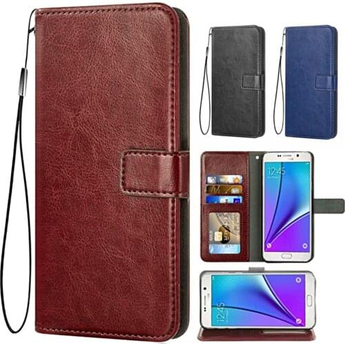 Flip Cover Leather Wallet Phone Case For Samsung Galaxy Note 5 Note5 Notes 5s Five SamsungNote5 Card Holder Stand Accessories