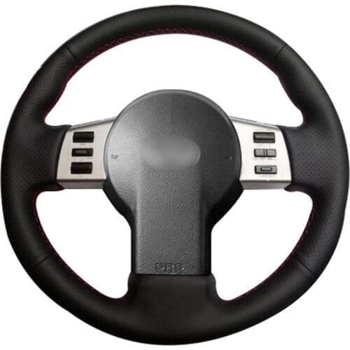 DIY Customize Braiding Black Synthetic Leather Car Steering Wheel Cover For Infiniti Fx Fx35 Fx45 2003 -2008 Nissan 350z 2003 -2