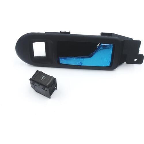 For VW Passat B5 Front Left Right Side Interior Door Handle Opener + Switch 1998 1999 2000-2005 3B1837113 3B0959855B
