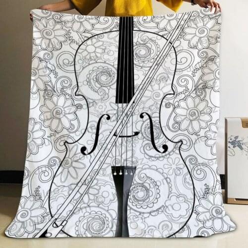 Musife Custom Musical art Flannel Blanket Design Your own Blanket Flannel Blankets for Sofa DIY Dropshipping