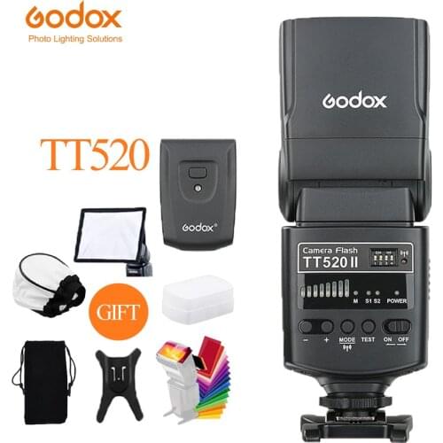 Godox TT520 II Flash TT520II with Build-in 433MHz Wireless Signal + Flash Trigger for Canon Nikon Pentax Olympus DSLR Cameras