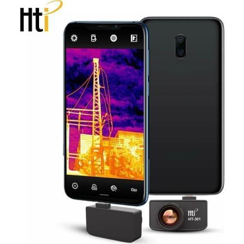 Hti Thermal Camera HT-301 USB Mobile Phone Thermal Infrared Imager for Android Phones Type-C -20℃~ 400℃ Resolution 384x288
