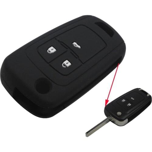 Jingyuqin 3 Buttons Silicone Key Cover For Buick Chevrolet Regal Lacrosse Encore Excelle GT/XT Opel Astra VAUXHALL MOKKA Zafira