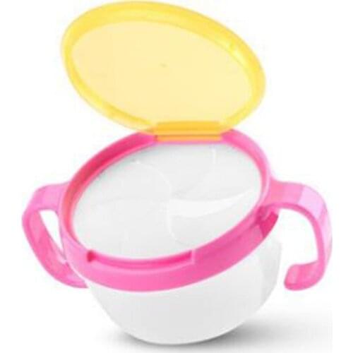 Baby Food Container Spill Proof Dishes Feeding Children Candy Colors Double Handle Cup