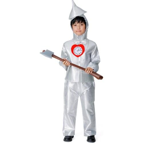 Movie The 2020 The Tin Man Costume Cosplay Boys Children Halloween Carnival Kids Fantasia Cosplay Suit