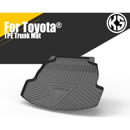 Trunk Mat Customized TPE For Toyota Camry Corolla Levin RAV4 Reiz Car Waterproof Non-Slip Rubber 3D Cargo Liner Accessories