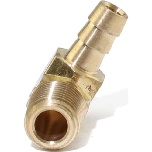 The 90 Degree Elbow Brass Barb Fitting 1/4 ID Hose x 1/8" Male NPT Air
