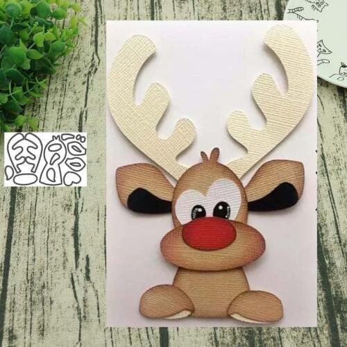 Metal cutting dies cut build up elk smile childhood collage Scrapbook PAPER CRAFT card album stencils craft die