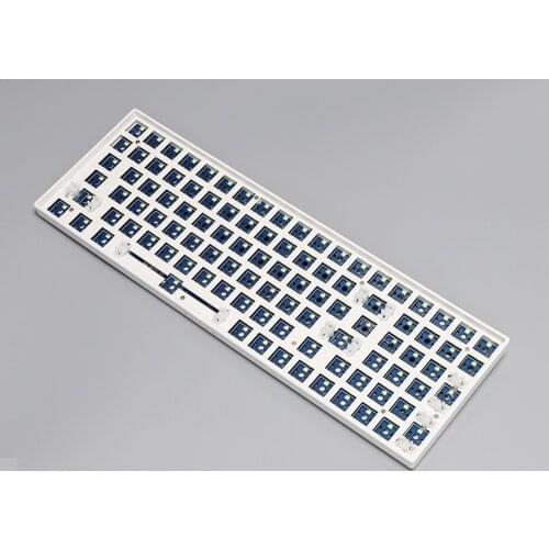 DIY Hot Swappable Mechanical Keyboard Kit Support 3pin 5pin Switch BT 5.0 Type-c White LED Keyboard Parts 3750hAm Battery