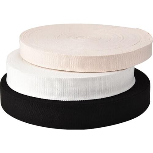 New 45 yards 20mm/25mm/32mm/38mm Canvas Ribbon Belt Bag Polyester/Cotton Webbing Knapsack Strapping Sewing Bag Belt Accessories