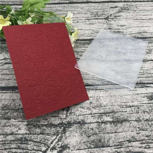 Pretty flowers Plastic Embossing Folder For Scrapbook DIY Album Card Tool Plastic Template Stamps Wedding Decor