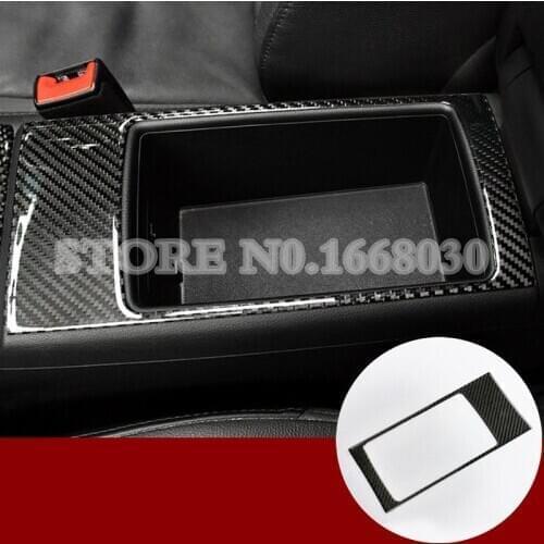 Carbon Fiber Console Armrest Storage Box Frame Cover For Audi A3 S3 2014-2019 1pcs Car accesories interior Car Trim