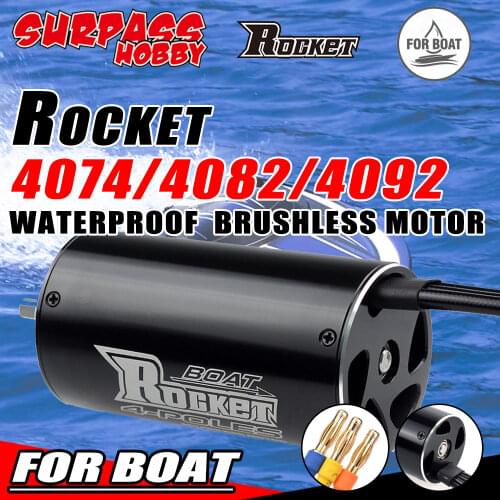 SURPASS HOBBY Rocket 4074 4082 4092 Rc Boat Brushless Motor Boat 4 Poles 1000mm for Traxxas Blast Feilun Traxxas Trx4
