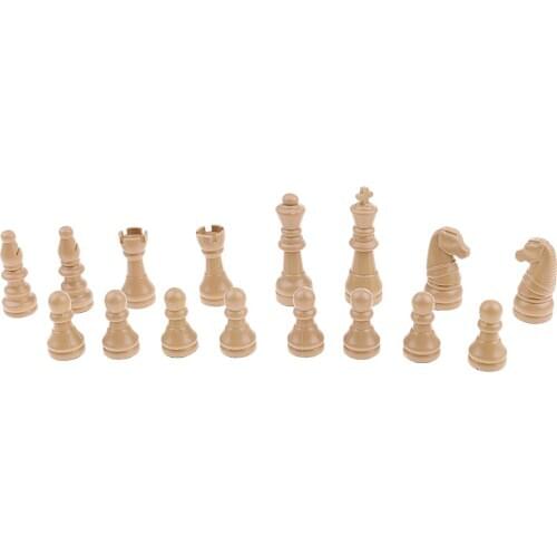 MagiDeal 16Pcs/Lot Replacement Plastic Chess Pieces/Chessman Set for Board Puzzle Game Children Adult Toys
