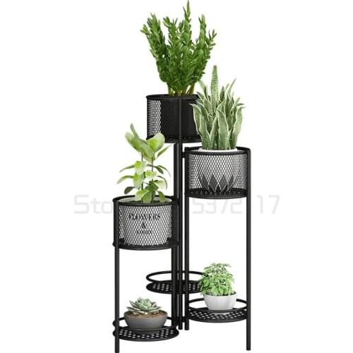 Flower rack multi-layer indoor special price household balcony decorative frame iron flowerpot floor type green rose rack