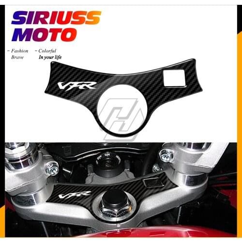 3D Carbon-look Upper Triple Yoke Defender Case for Honda VFR 800 2002-2006
