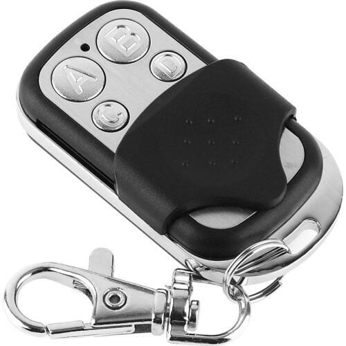 Universal 4 Channel Wireless 12V RF Remote Control Duplicator Copy 433MHz Electric Gate Garage Door Key Switch with Keychain