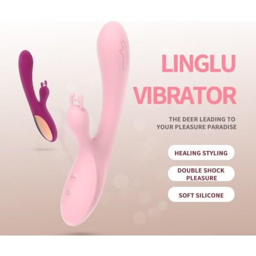 Rabbit Vibrator 10 Speed Vibration Dildo for Women USB Charge Female Masturbator Dual Vibrator G Spot Clitoris Massage Sex Toys