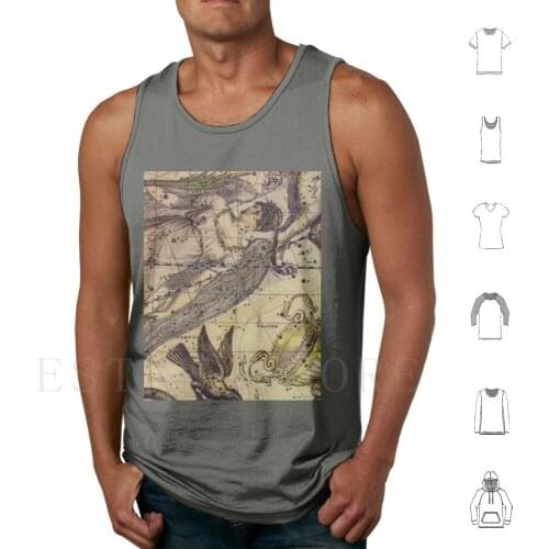 Vintage Astrological Chart 'Serpens' Tank Tops Vest Sleeveless Designer Magic Myth Fortune Medium Psychic Starchart Cool