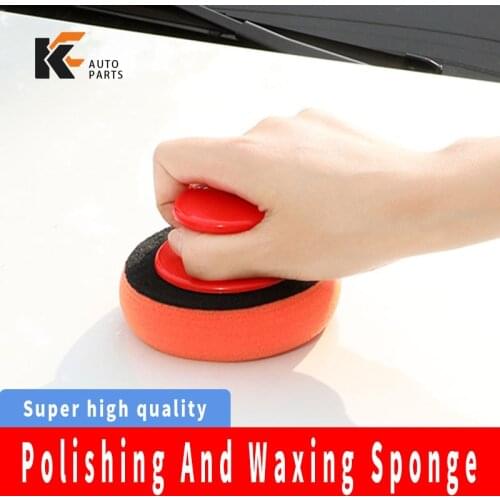 Car Wash Wax Polish Pad Polishing Pad Sponge Car Cleaning Cloth Microfiber Applicator For Auto Polisher Waxing Sponge