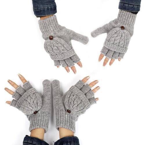 Women Men Winter Warmer Soft Fingerless Gloves Mittens Knitted Glove Hand New