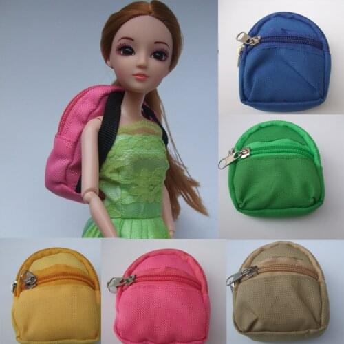 1PCS Dolls Bag backpack For Barbie Doll For BJD 1/6 blyth doll mini coin bag