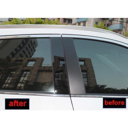 10pcs for mazda cx-5 2012-2016 2017-2018 Window column Decoration trim Black mirror