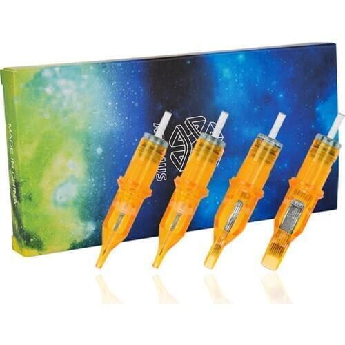 10pcs Disposable Tattoo Cartridge Needles 1RL 3RL 5RL 7RL 9RL 11RL 13RL 15RL 3RS 5RS 7RS 9RS 11RS for Eyebrow Tattoo Machine Pen