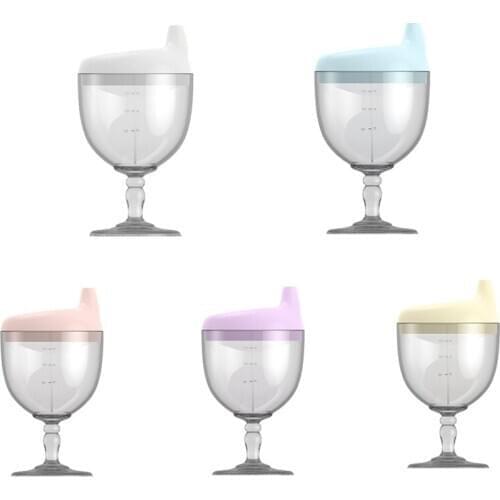 150ML Baby Duckbill Cup Toddler Learning Drinking Bottles Creative Wine Glass Shaped Kids Nursing Bottle Feeding Water Cup