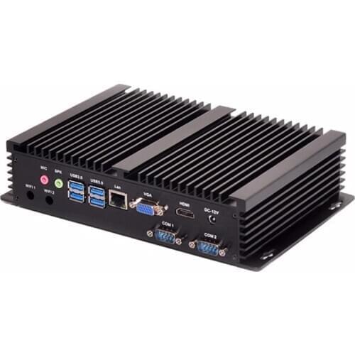 2 DDR4 MiniPC Industrial Mini PC Computer Core i7 10510U 4K HTPC 3D Blu Ray VGA 2*RS232 Nettop HDMI Desktop Windows10 Linux WiFi