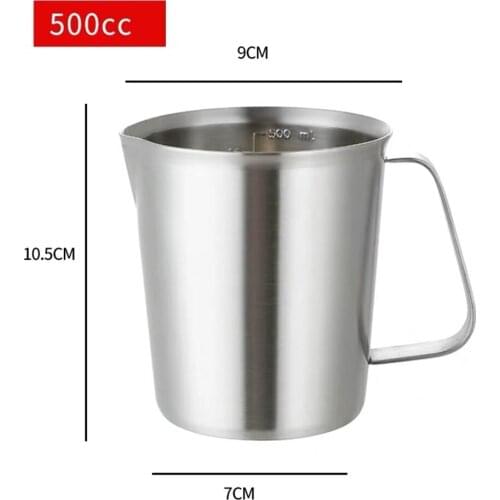 500ml Measuring Cup Kitchen Scales Beaker Sanitary Stainless Steel 304 Homebrew Cup